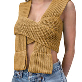 Tied Crochet Crop Top